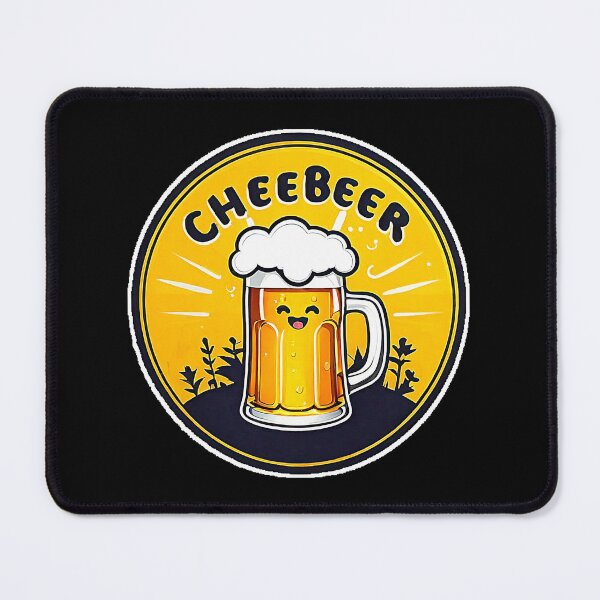 Item preview, CheeBeer Cheer Beer smiling mug. designed and sold by Giulivo Store Graphic.