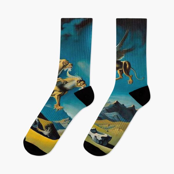Item preview, Griffins playing in mountain meadow designed and sold by George Hutton Hunter.
