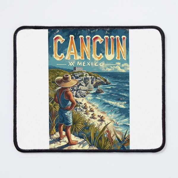 Item preview, A Travel Print of Cancun - Mexico designed and sold by StudioRedKoala.