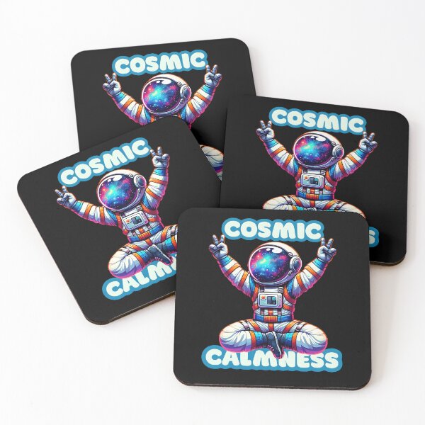 Item preview, Cosmic Calmness Astronaut Yoga Pose Space Galaxy Design designed and sold by Unitepeople.