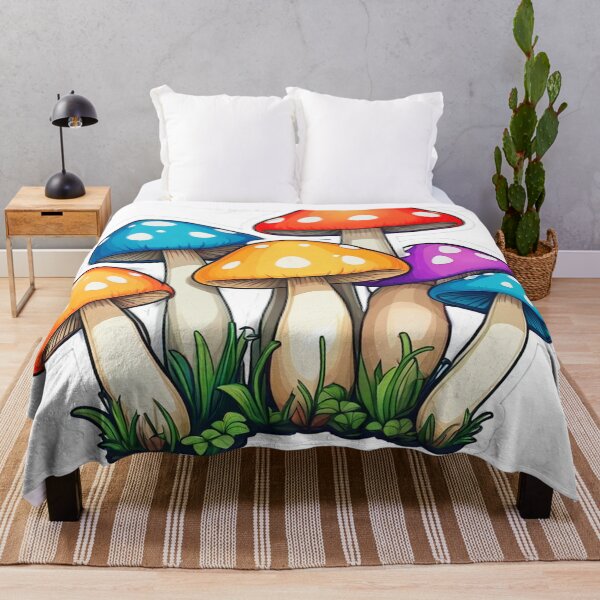 Item preview, Colorful Mushroom Sticker designed and sold by Bunmigraphics .