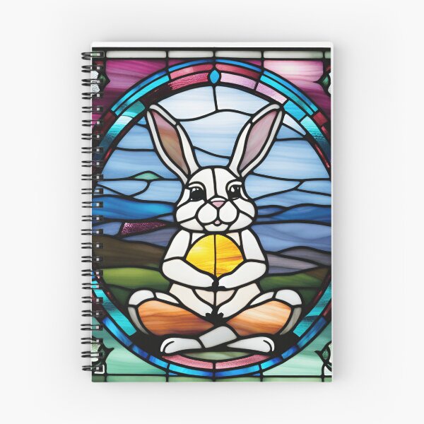 Item preview, Zen Bunny: Meditating in Stained Glass designed and sold by branaghbel.