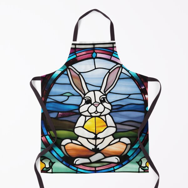 Item preview, Zen Bunny: Meditating in Stained Glass designed and sold by branaghbel.