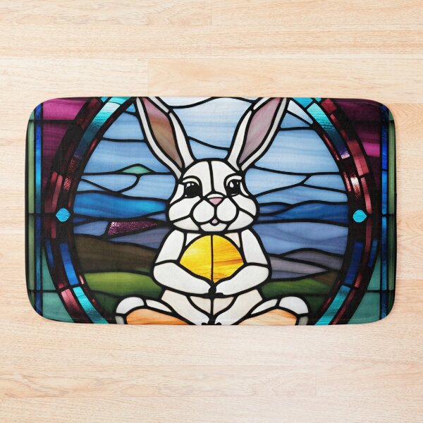 Item preview, Zen Bunny: Meditating in Stained Glass designed and sold by branaghbel.