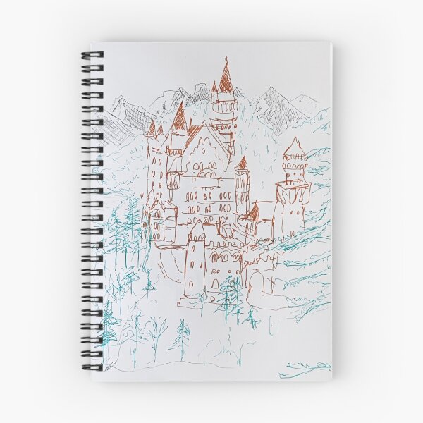 Item preview, Schloss Neuschwanstein designed and sold by Liwei-Doodles.