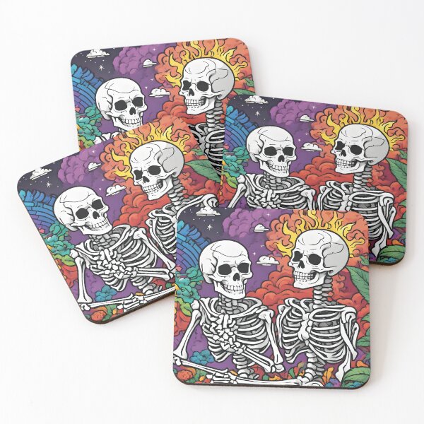 Item preview, Rainbow Spirit Skeletons designed and sold by Ashley's Art Shoppe.