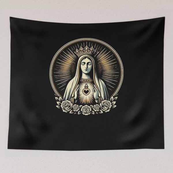 Item preview, Our Lady Of Fatima Saint Mary Powerful Symbol Mother Mary designed and sold by Chmielayka.