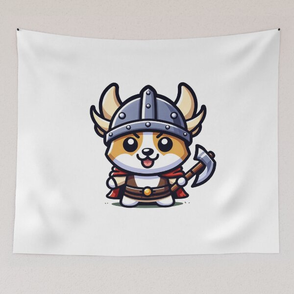 Item preview, viking corgi designed and sold by FerdiEverywhere.