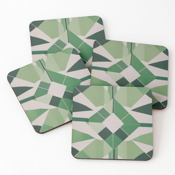 Item preview, Chill Geometry: Abstract Green Symmetry designed and sold by branaghbel.