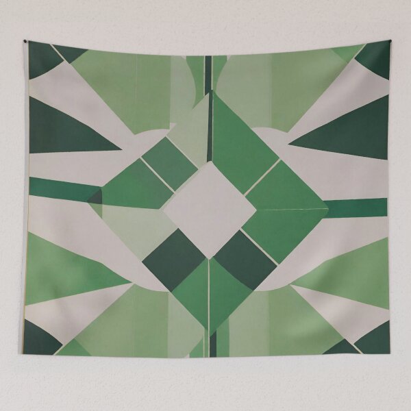Item preview, Chill Geometry: Abstract Green Symmetry designed and sold by branaghbel.