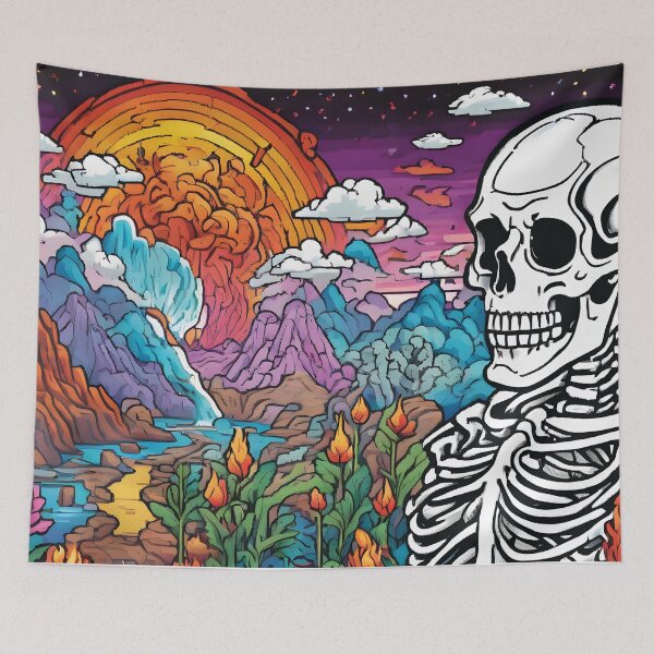 Item preview, Skeleton in Paradise designed and sold by Ashley's Art Shoppe.