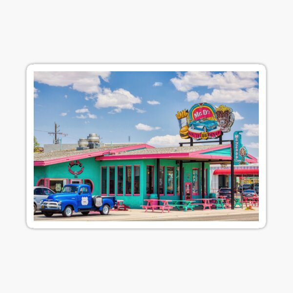 Mr.D'z Diner Route 66 in Kingman Arizona Sticker