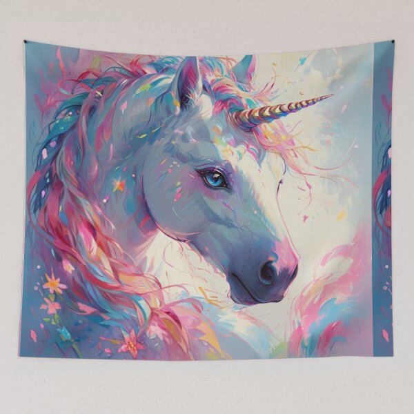 Item preview, Unicorn Fantasy Horse Animal Art designed and sold by druidwolfart.
