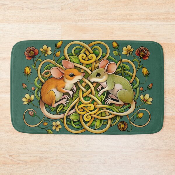 Item preview, Two cute wood mice and knotwork designed and sold by Mustela erminea.