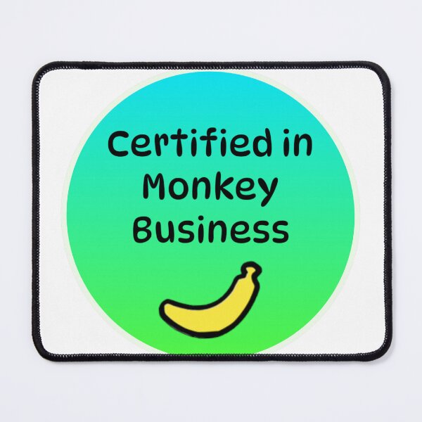 Item preview, Certified in monkey business kids silly funny shirt design  designed and sold by Alicia Perrelli.