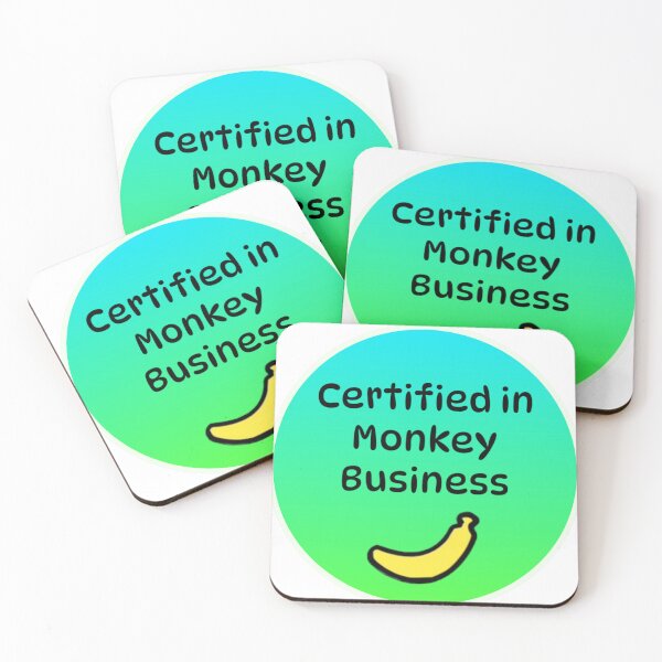 Item preview, Certified in monkey business kids silly funny shirt design  designed and sold by Alicia Perrelli.