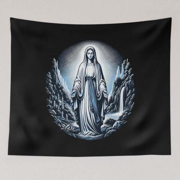 Item preview, Our Lady Of Lourdes Saint Mary Powerful Symbol Mother Mary designed and sold by Chmielayka.