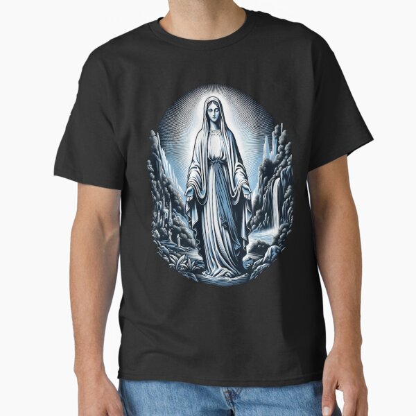 Aperçu de l'œuvre Notre-Dame de Lourdes Sainte Marie Symbole puissant Mère Marie créée et vendue par Chmielayka.