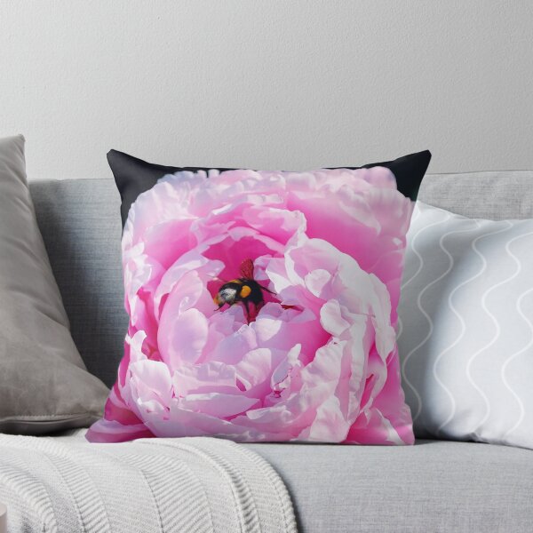 Item preview, Bumblebee on a Pink Peony Flower designed and sold by Mallorn.