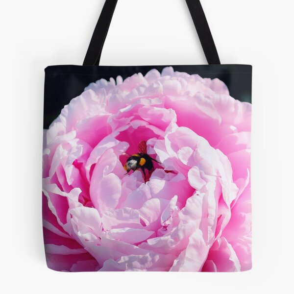 Item preview, Bumblebee on a Pink Peony Flower designed and sold by Mallorn.
