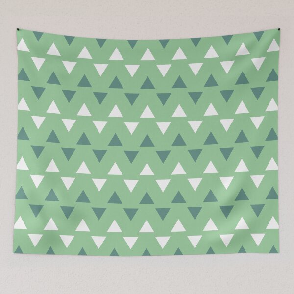 Item preview, Lime Emerald Green White Triangle Spring Background Design Pattern designed and sold by Sarcastic Narwhal.