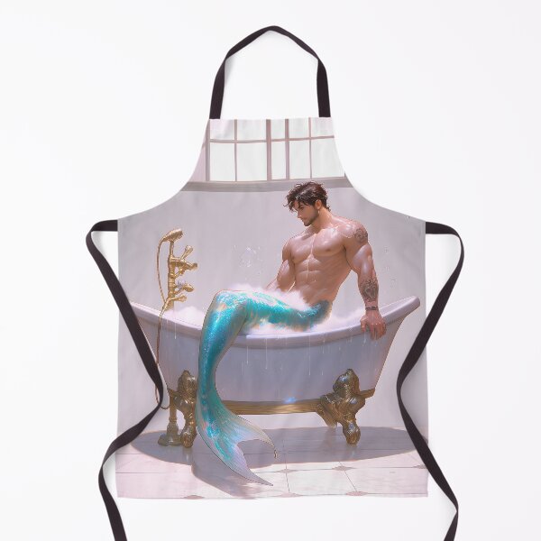 Item preview, Merman in Clawfoot Tub designed and sold by WesScottsWhimsy.