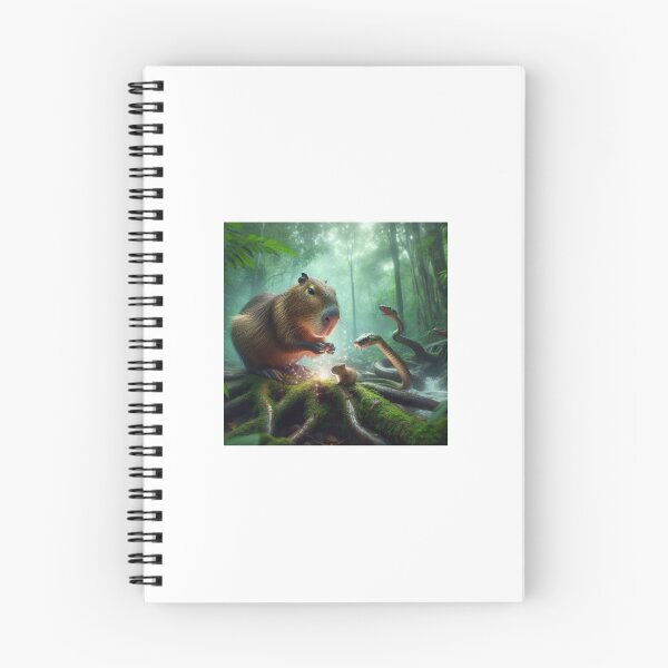 Item preview, Capy Mom Protects Baby from Snakes and Alligators2 designed and sold by Capybara Art Lover.