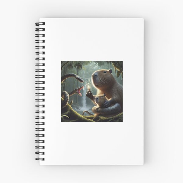 Item preview, Capy Mom Protects Baby from Snakes and Alligators3 designed and sold by Capybara Art Lover.