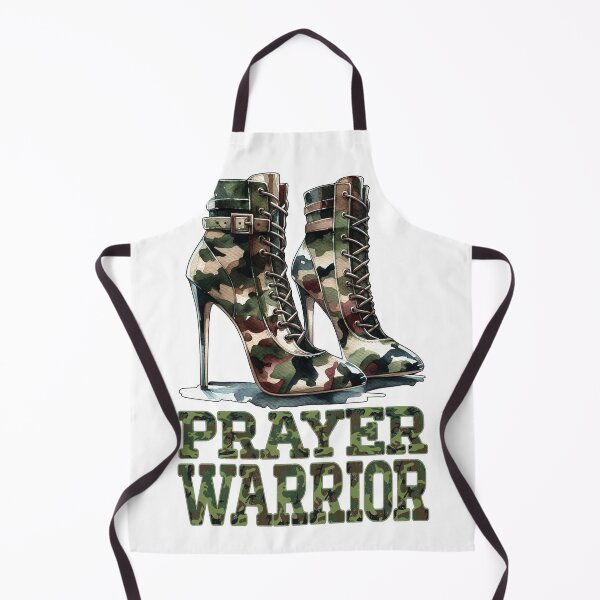 Item preview, Camo Heels Prayer Warrior Religious Woman Church Service designed and sold by Chmielayka.