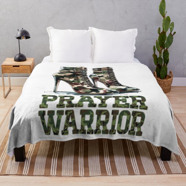 Item preview, Camo Heels Prayer Warrior Religious Woman Church Service designed and sold by Chmielayka.