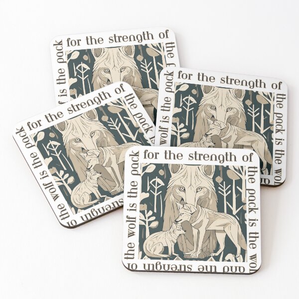 Item preview, Strength of the Wolf jungle book quote kipling designed and sold by TheWriteHand.