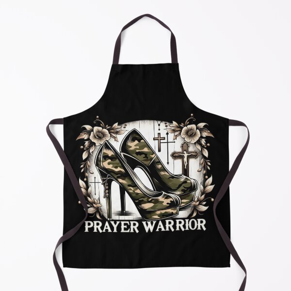 Item preview, Camo Heels Prayer Warrior Religious Woman Church Service designed and sold by Chmielayka.