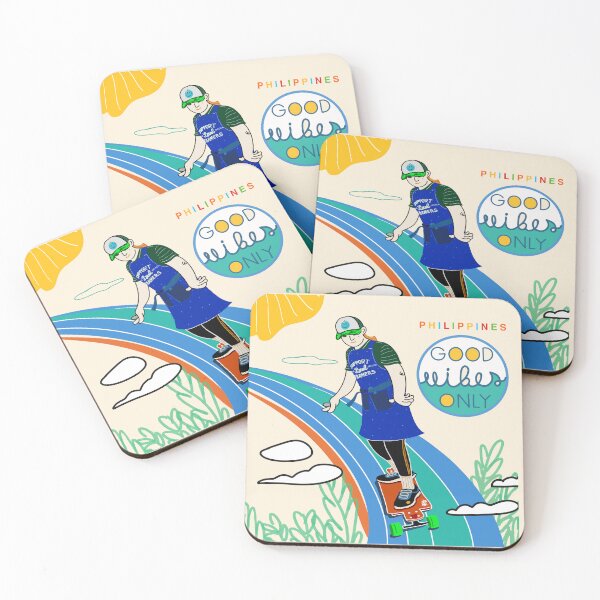 Item preview, SKATEBOARD PHILIPPINES GOOD VIBES COLORFUL designed and sold by aydapadi.