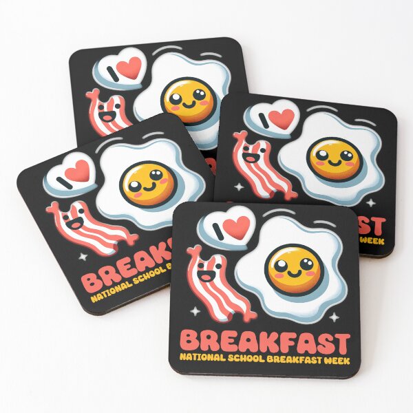 Item preview, National School Breakfast Week I Love Breakfast Eating Lover designed and sold by Chmielayka.