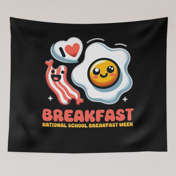 Item preview, National School Breakfast Week I Love Breakfast Eating Lover designed and sold by Chmielayka.