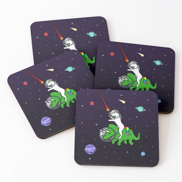 Item preview, Unicorn Riding Triceratops In Space designed and sold by jezkemp.
