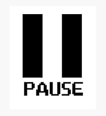 Pause Game - Gamer Players Photographic Print