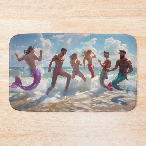 Item preview, Ocean Side Merman Beach Party designed and sold by WesScottsWhimsy.