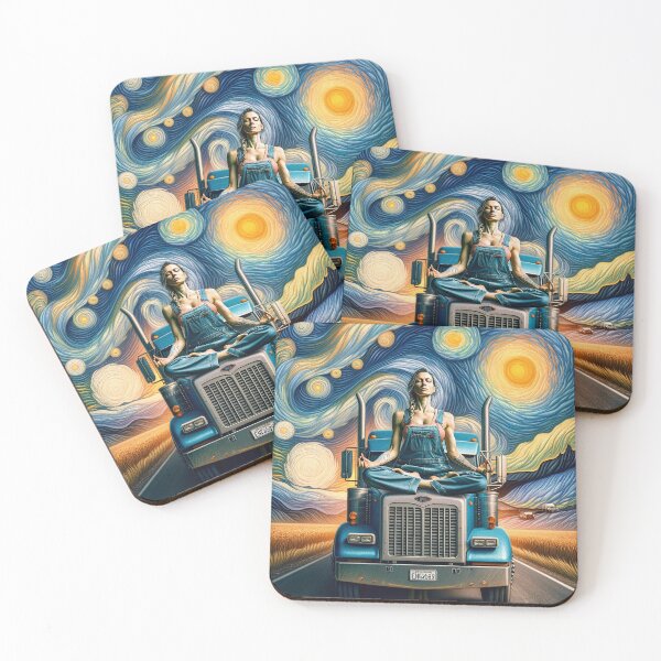 Item preview, Woman Trucker Meditation designed and sold by bunnyboiler.