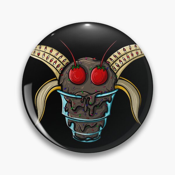 Item preview, Mothman Cryptid Chocolate Ice Cream Sunday With Bananas designed and sold by GoofGore.