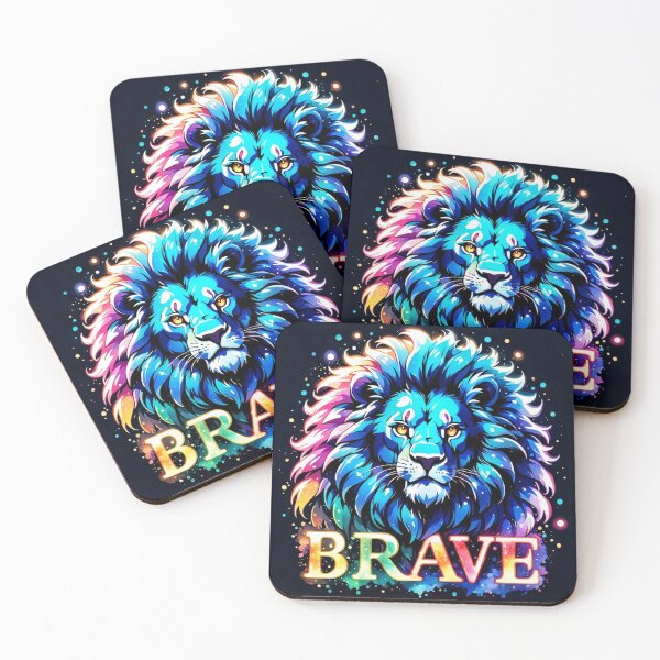 Item preview, Neon Brave Lion  designed and sold by Gabriela McDaniel.