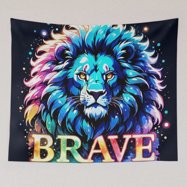 Item preview, Neon Brave Lion  designed and sold by Gabriela McDaniel.