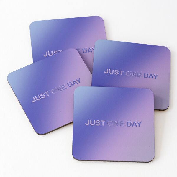 Item preview, Just One Day BTS Song| Embossed Design | Purple Gradient designed and sold by WarmlyArts.