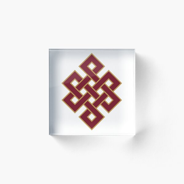 Endless Knot Acrylic Block