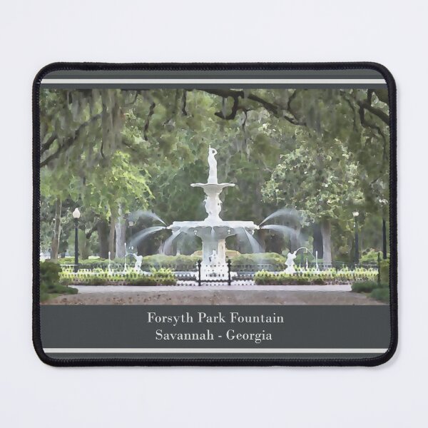 Item preview, Forsyth Park Fountain Savannah Georgia watercolor designed and sold by studioss76.