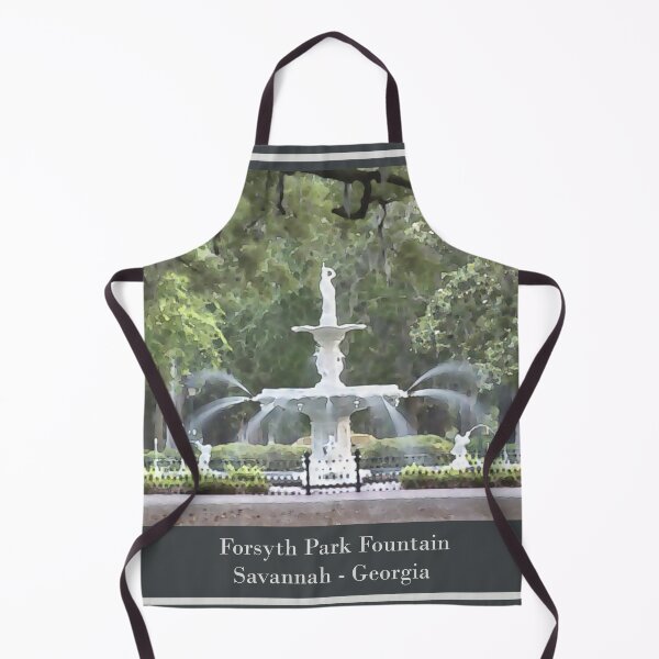 Item preview, Forsyth Park Fountain Savannah Georgia watercolor designed and sold by studioss76.