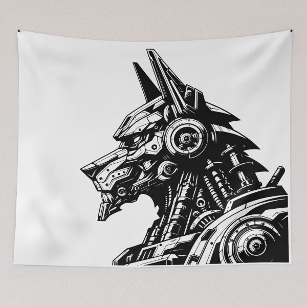 Item preview, Steampunk Cyber Pup: A Futuristic Twist for Redbubble designed and sold by LATINOERRANTES.
