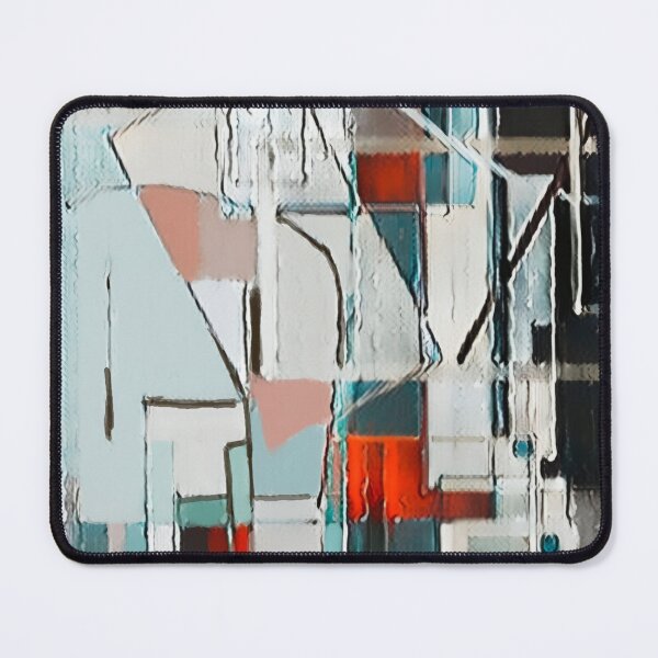 Item preview, Abstract #42 Painting Gray, Blue and Crimson - Modern Art designed and sold by CMooreWorx.