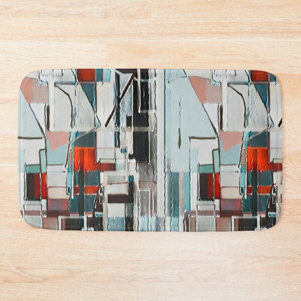 Item preview, Abstract #42 Painting Gray, Blue and Crimson - Modern Art designed and sold by CMooreWorx.