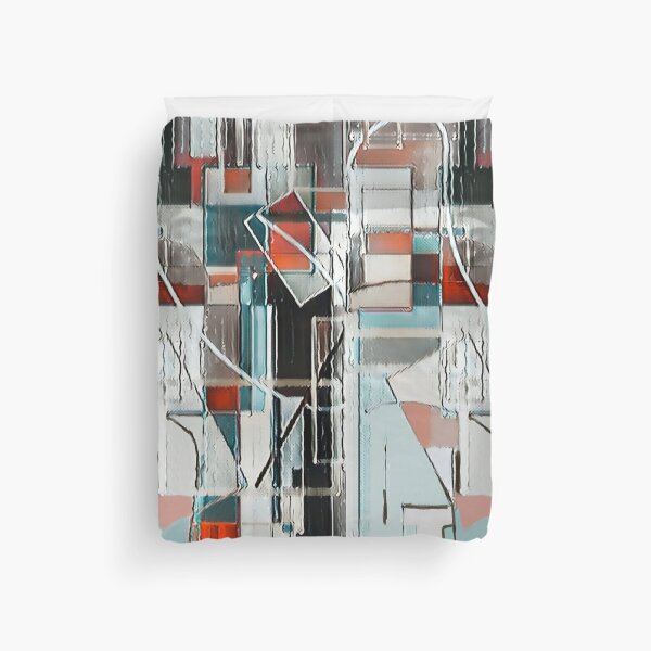Item preview, Abstract #42 Painting Gray, Blue and Crimson - Modern Art designed and sold by CMooreWorx.